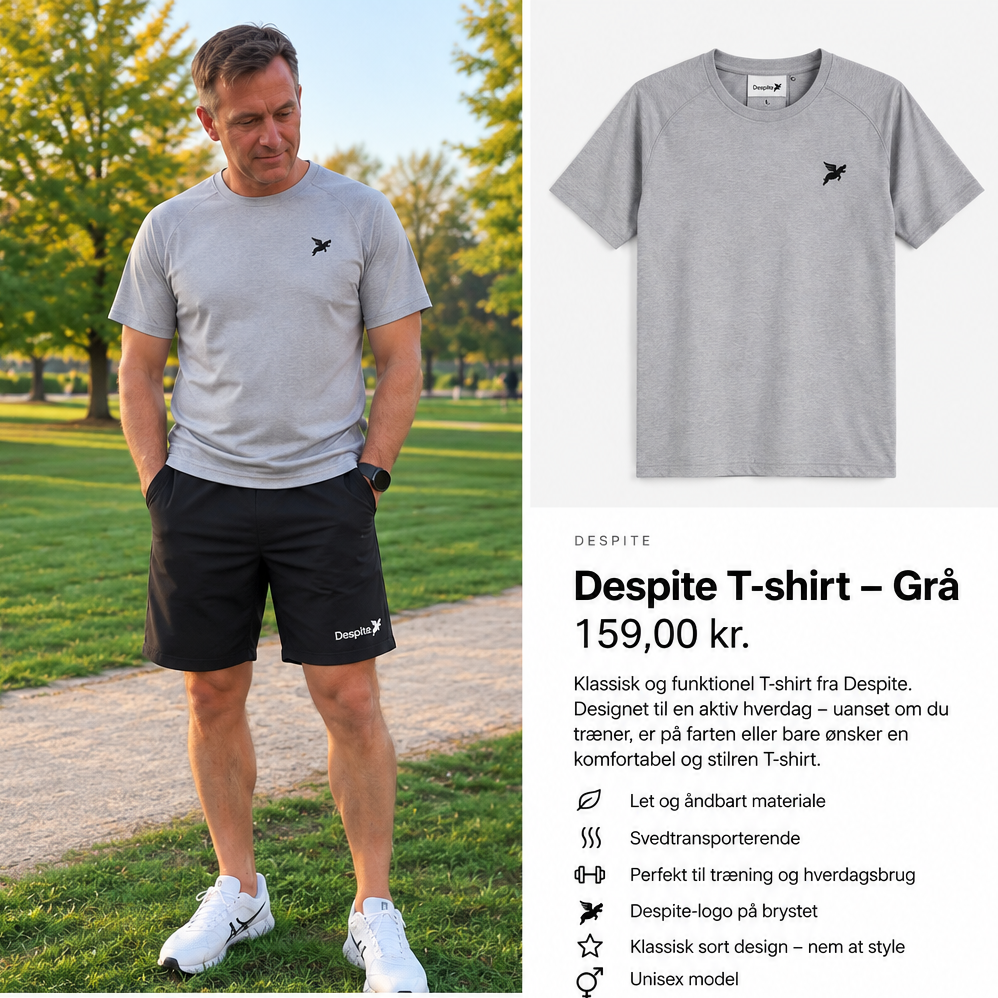 Despite T-shirt grå