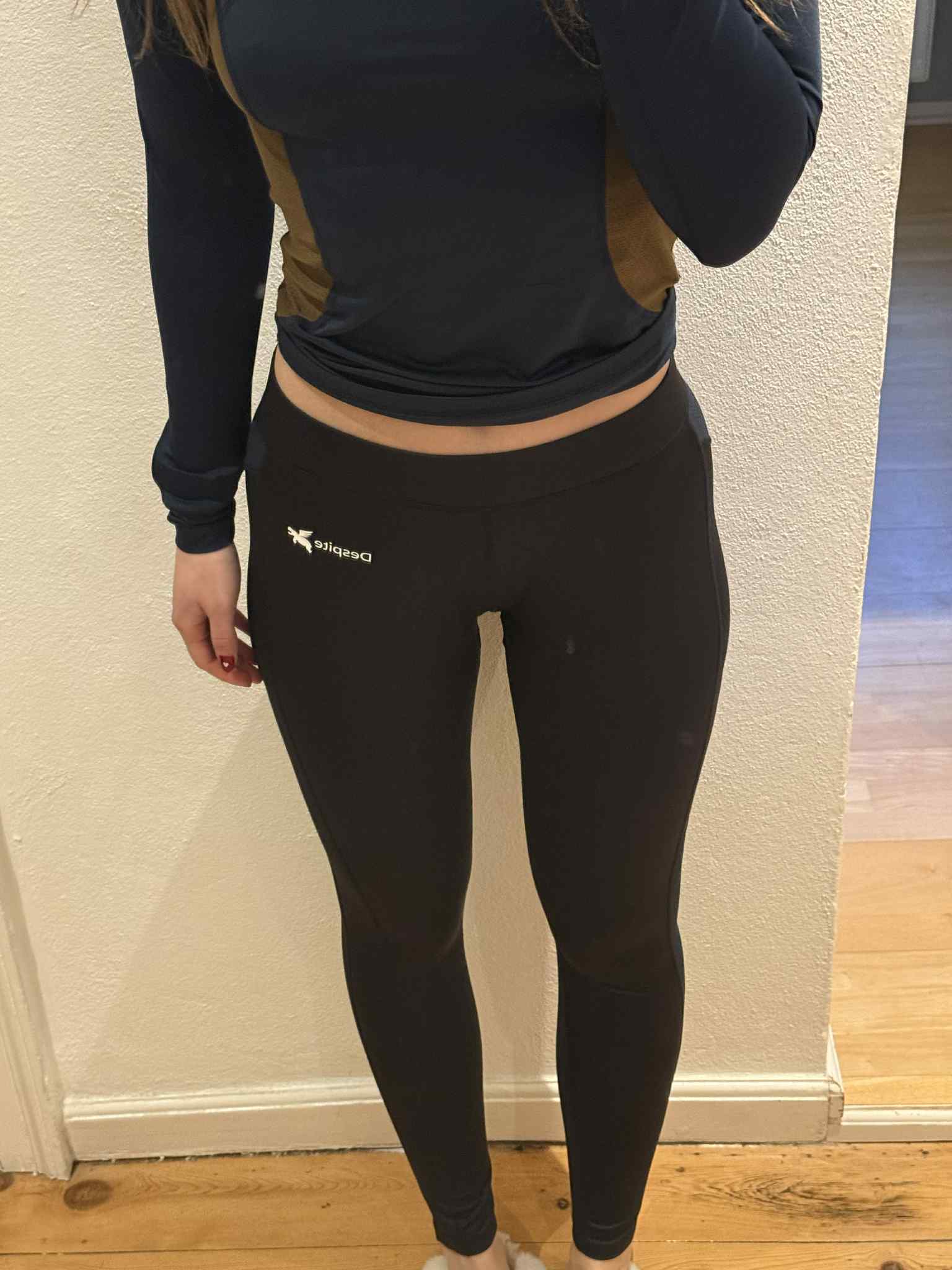 Despite Løbetights Sort Unisex | Bæredygtig Bambus | XS-XL