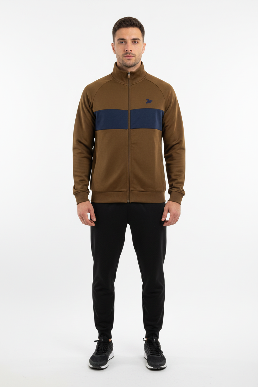 Despite LS jacket Blå/Brun