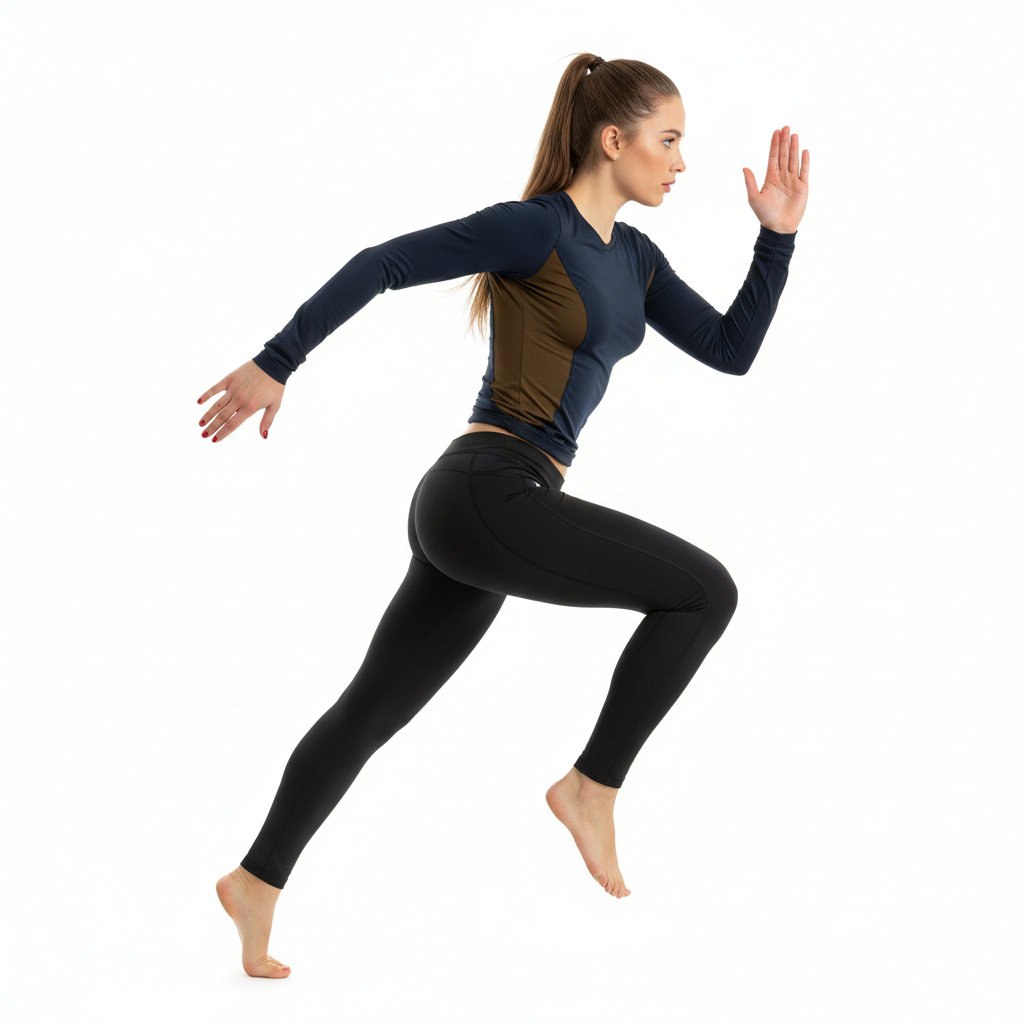 Despite Løbetights Sort Unisex | Bæredygtig Bambus | XS-XL